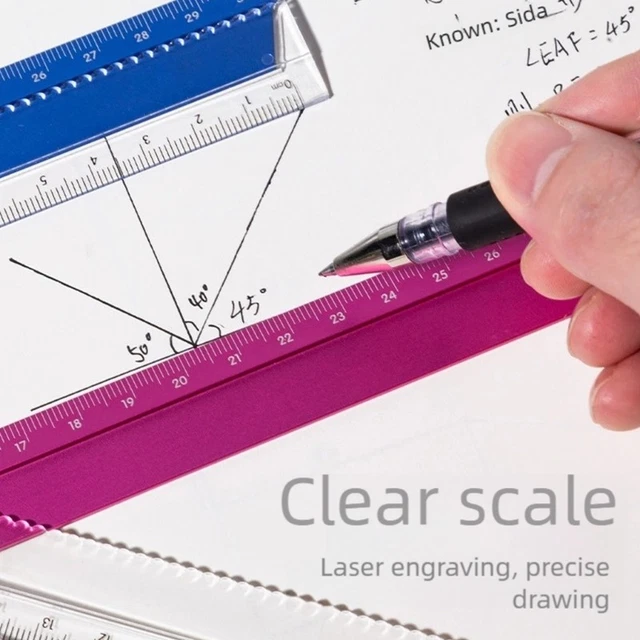 FOLDABLE RULER WITH Smooth Button Straight Ruler Students Measuring ...