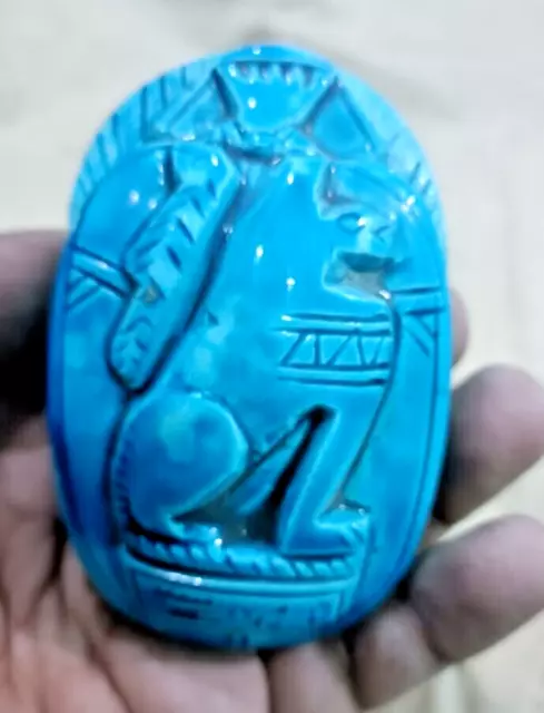 An Rare ancient Egyptian scarab stone statue from ancient Egyptian BC