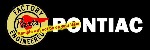 Pontiac Parts 'D' Cars Sales Service Stickers Signs Fridge Magnets Decals