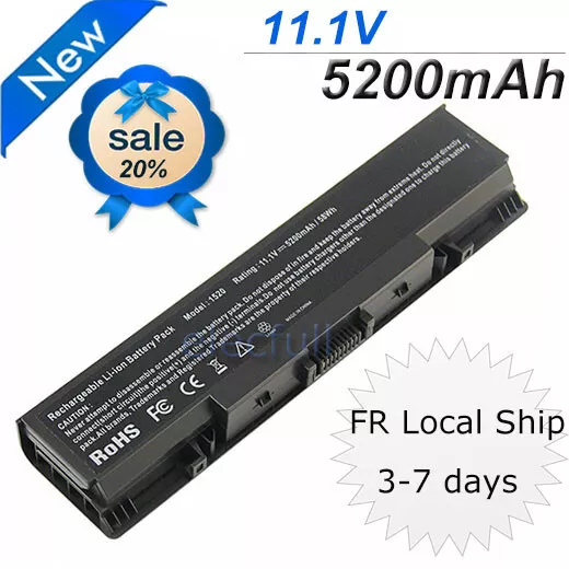 FP282 Batterie pour Dell Inspiron 1521 1720 1721 Vostro 1500 1700 GK479 FK890