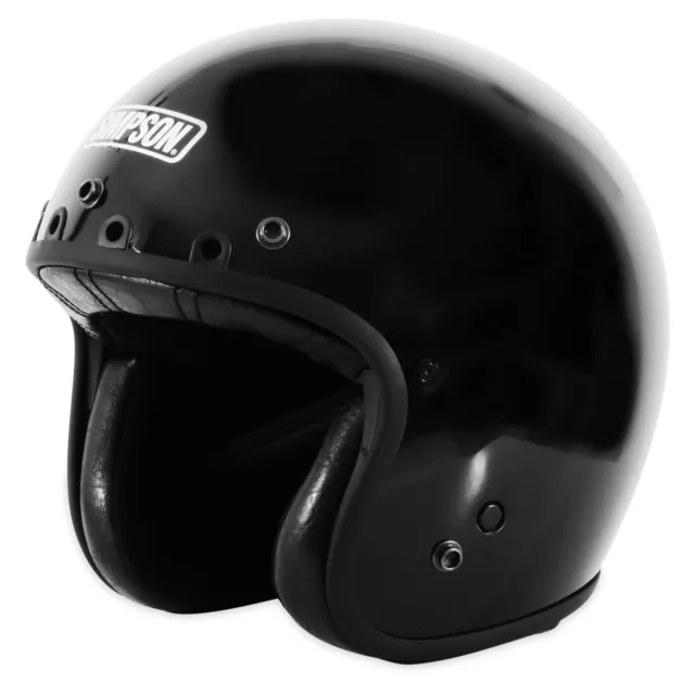 Simpson Motorcycle CHOP2LG Chopper Helmet US BLACK LG