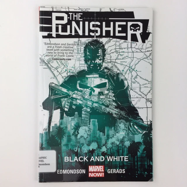 The Punisher Black and White Vol. 1 (2014, Paperback) Library Read Copy