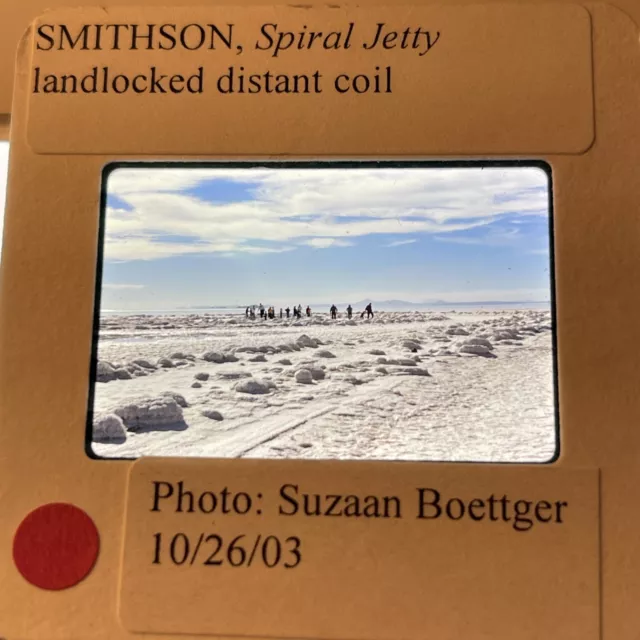 Robert Smithson “Spiral Jetty 2003” Original Photo Earthworks 35mm Art Slide