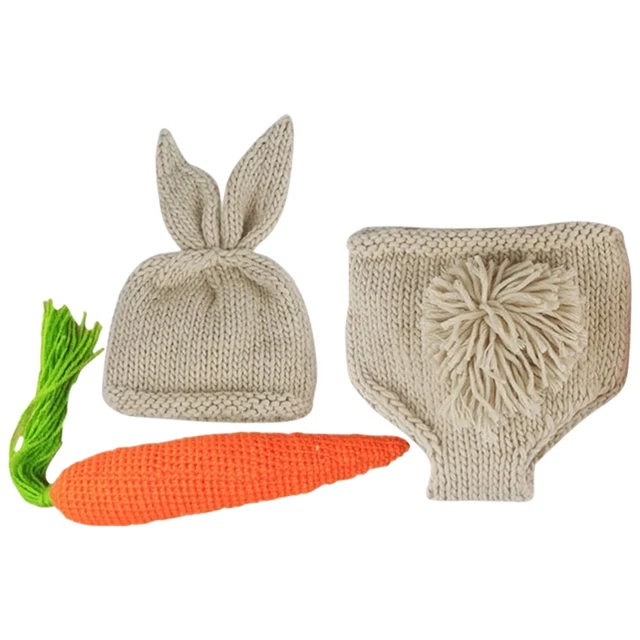 1 Set di Crochet Bambino Coniglietto Vestito