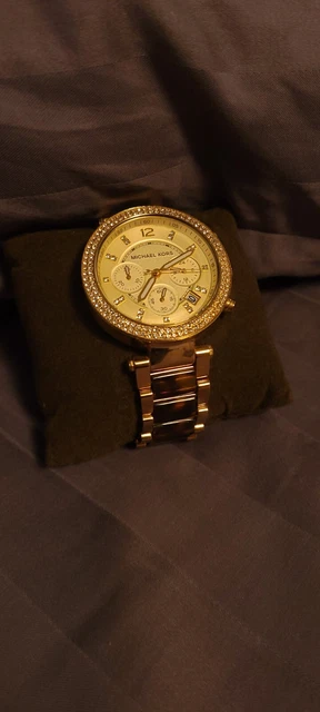 MICHAEL KORS MK5688 Parker Gold Tone & Tortoise-Shell Acetate Ladies Watch