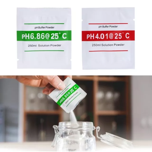 20 Pcs PH Buffer Solution Powder PH For Test Meter Measure Calibration 4.01 6.86 2