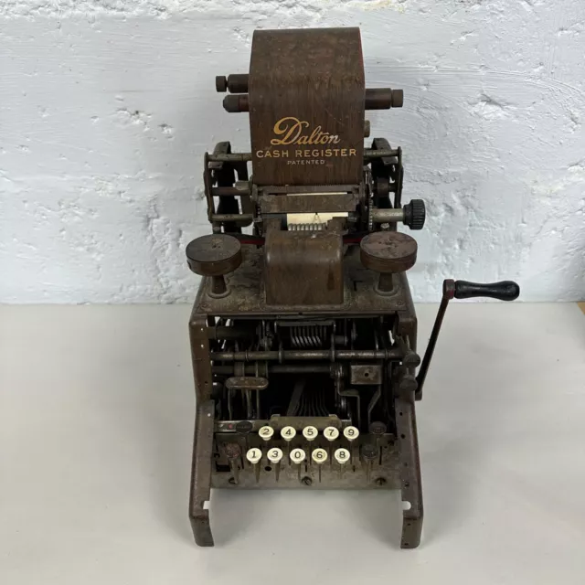 Antique Dalton Adding Machine Cash Register Cincinnati OH Early 1900s Parts Only