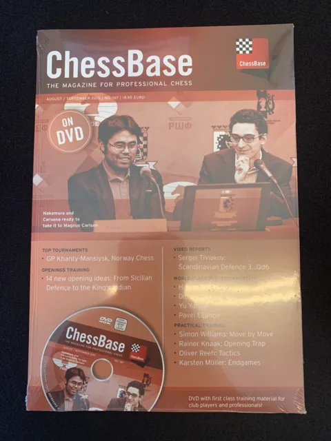 Chessbase Magazine #174 October November 2016 Wesley So Cover DVD - LIKE  NEW
