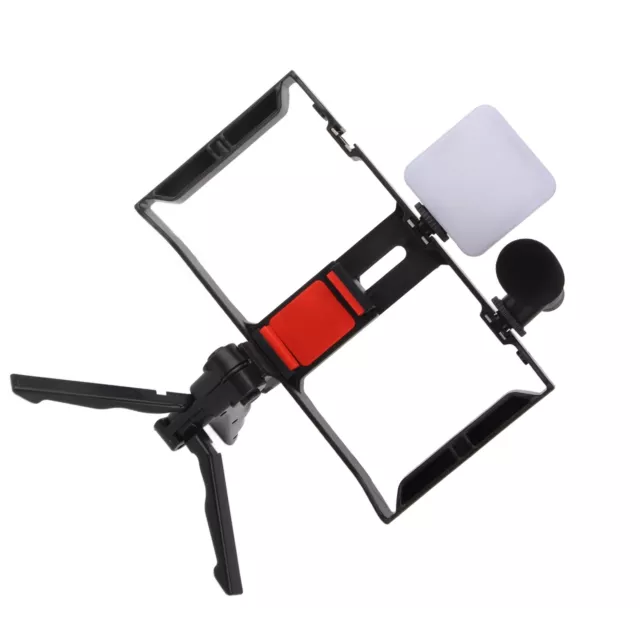 Smartphone Video Microphone Kit Vlogging Kit With Camera Cage Fill Light Tri REL