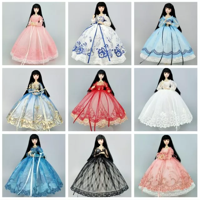 Fashion Handmade Princess Wedding Dress For 11.5" Doll Outfits Clothes 1/6 Gown