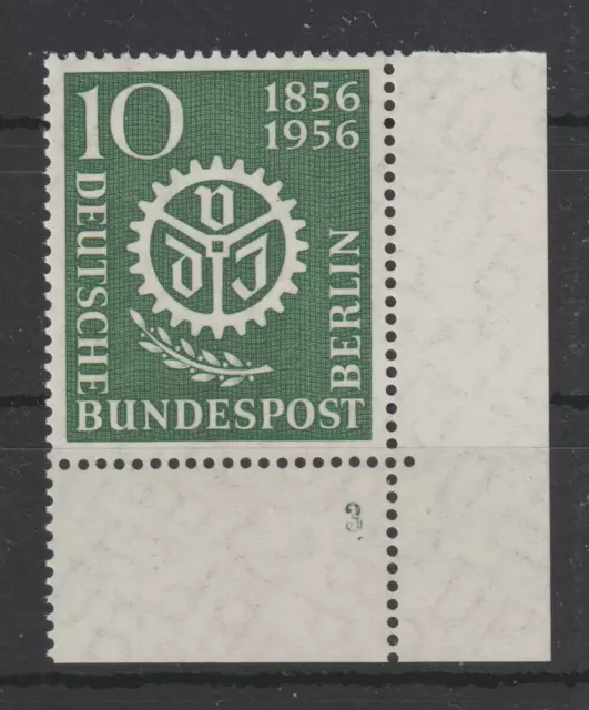 Berlin Michel-Nr. 138 Eckrand Ecke 4 postfrisch **  mit Formnummer 3