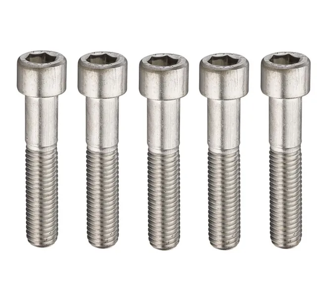 M4 M5 M6 M8 M10 M12 A2 Stainless Steel Cap Head Socket Screws Allen Key Bolts