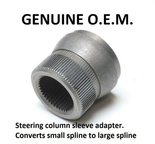 GENUINE VW OEM steering column sleeve small to large spline adapter