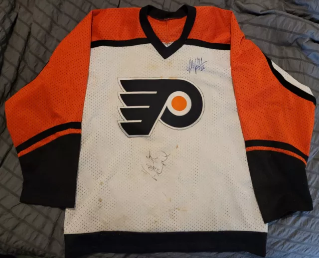Ron Hextall Philadelphia Flyers Autographed Orange Retro CCM Hockey Jersey  - NHL Auctions