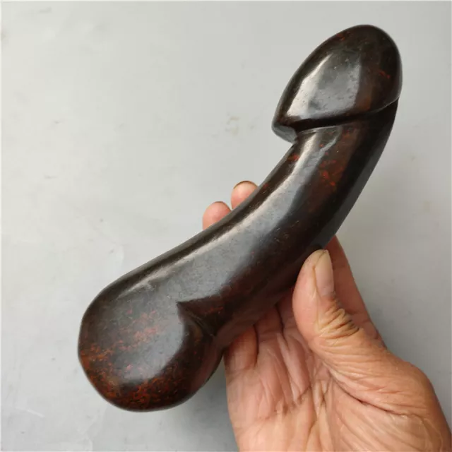 Collect Statues Antiques Handicrafts Iron and Stone Male Penis Ornaments