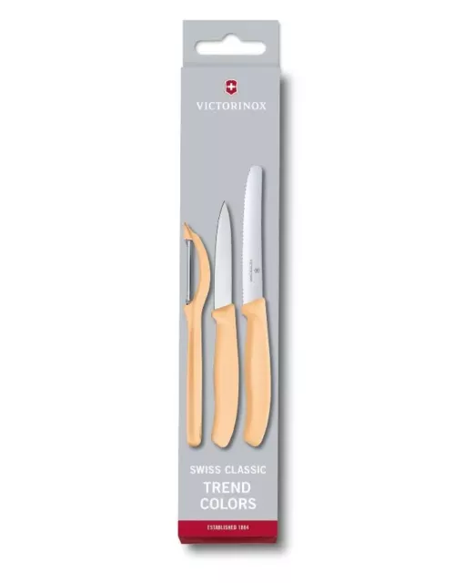 VICTORINOX Gemüsemesser-Set mit Universalschäler 3-teilig Swiss Swiss Classic