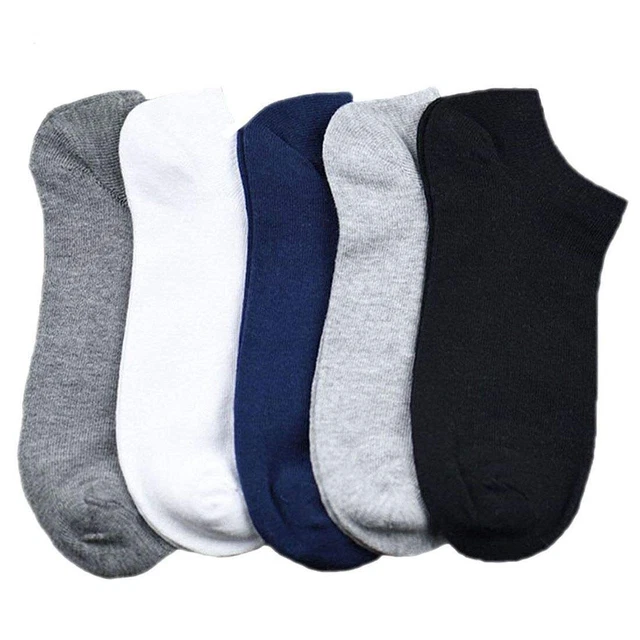 Men and Women Cotton Socks Ankle Length Pack of 5 Multicoloured Socks -Free Size