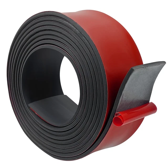 Neoprene Rubber Strips with Adhesive, Solid Rubber Sheets Rolls for Crafts