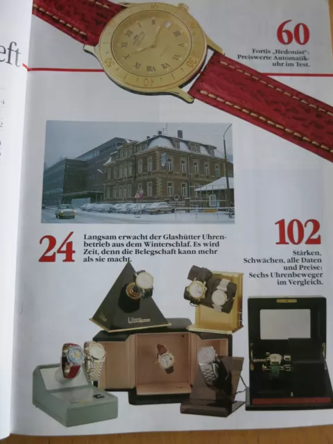 Uhren-Magazin Nr. 6 1994 im Heft: Glashütte, Blancpain Erotik, Fortis, Omega 3