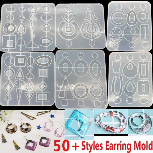 Silikon Ohrring Anhänger Form Halskette Schmuck Harz Form Gießen Handwerk DIY