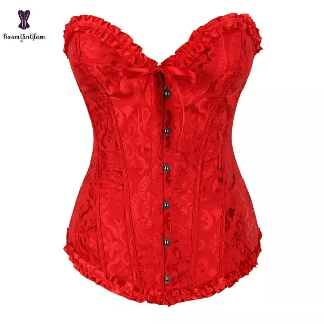 Corsetto sexy eco pelle bustino burlesque stringivita modellante lingerie donna