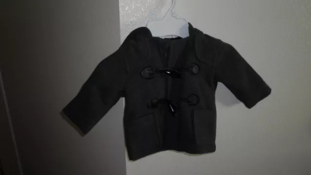 jacket-Kardashian kids -0-3 months-one owner-one child-Gray-button front-warm