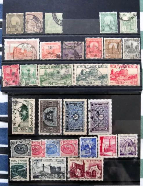 Lot de timbres de Tunisie - colonie francaise