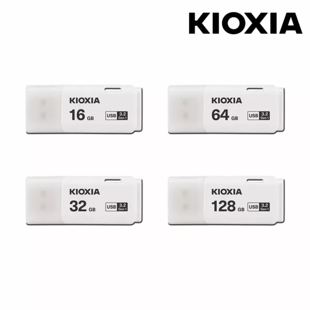Kioxia TransMemory U202 16GB/32GB/64GB/128GB  USB Flash Drive 2.0 White -UK