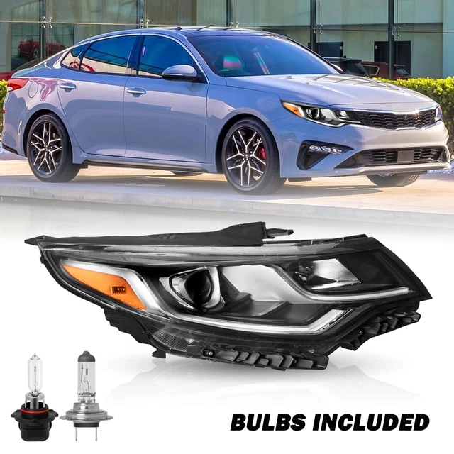 Headlight for 2019 2020 Kia Optima Halogen W/LED DRL Right Passenger Side W/bulb