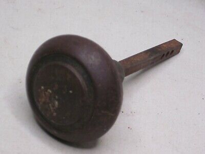 single antique door knob ornate round metal handle hardware doorknob part
