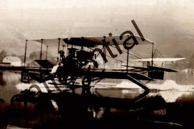 Real Photo 1911 Era Curtiss Seaplane Flying Boat Hammondsport NY RP RPPC G132B 3