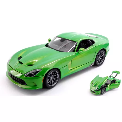 DODGE VIPER SRT GTS 2013 GREEN 1:18 Maisto Auto Stradali Die Cast Modellino
