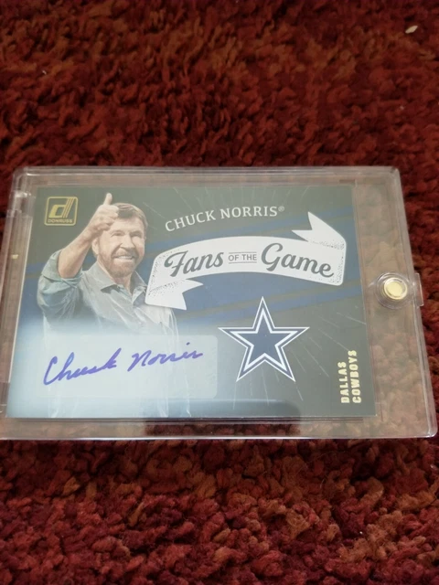 2022 Donruss Football Chuck Norris Fans of the Game Autograph Auto SSP # FG-CN