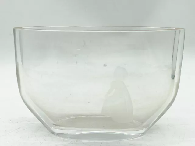 Orrefors "Wish To The Moon" Clear Lead Crystal Art Glass Vase By Ohrstrom Sweden