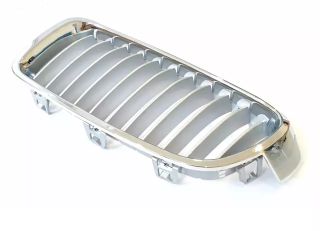 pour BMW 3 F30 F31 F80 11- MODERN LINE 1 GRILLE de CALANDRE GAUCHE CHROM ARGENTE