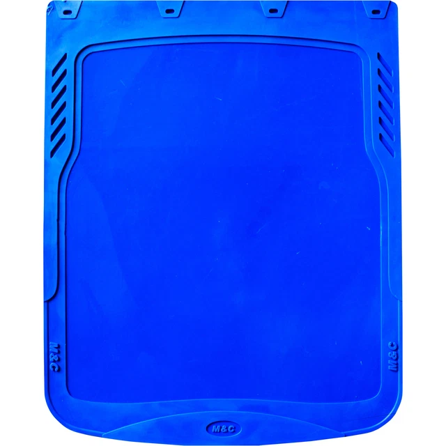 M&C Flat Semi-Truck Mud Flaps - Blue, 24in.W x 30in.H, Pair