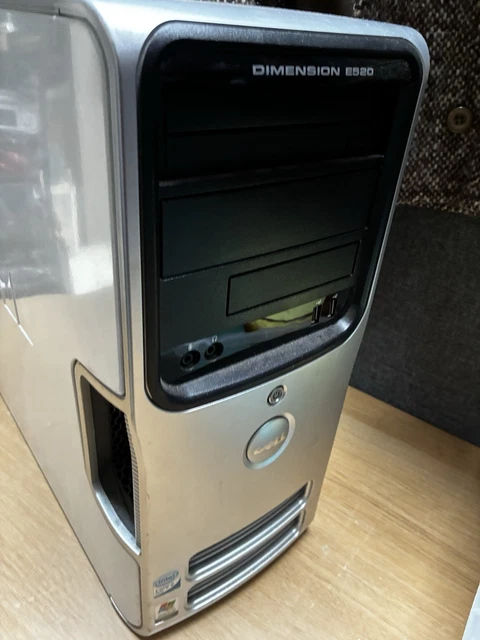 Retro Computer Clicker VINTAGE DELL DIMENSION E520 PC Tower | Corsair XMS2 RAM, Dedicated GPU ...