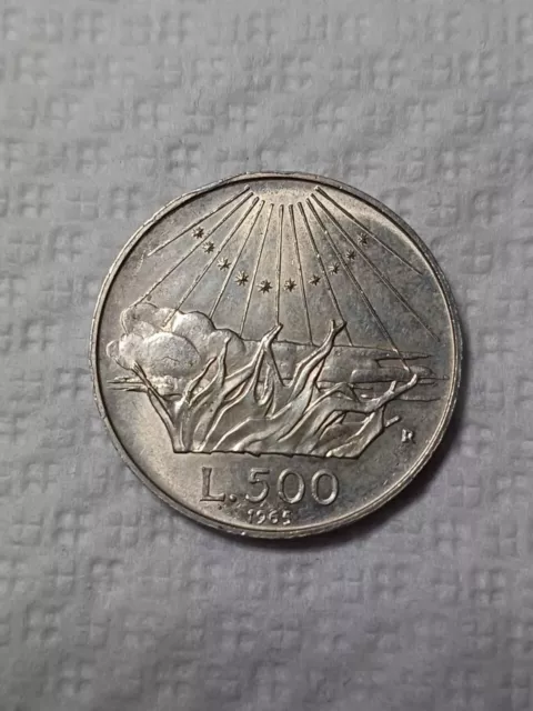 Italy, 500 lire, 1965, Silver Coin