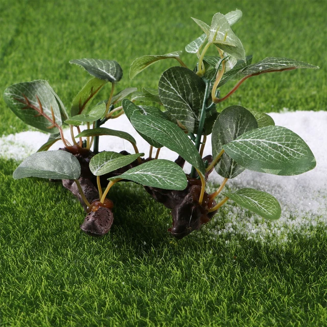 AQUARIUM DECORATIONS ARTIFICIAL Water Plants Fake Aquatic Plant Wood