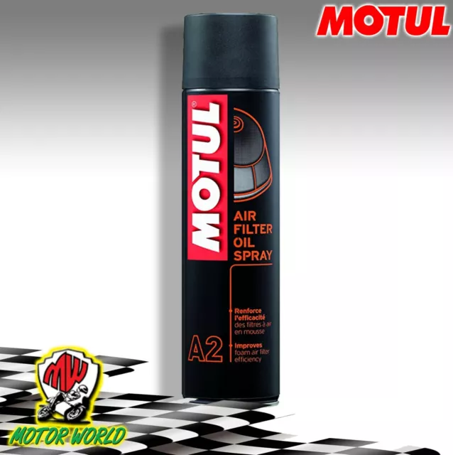 MOTUL A2 Huile Lubrifiant Pour Filtres Air Moto Cross Air Filter Oil Spray 400ML