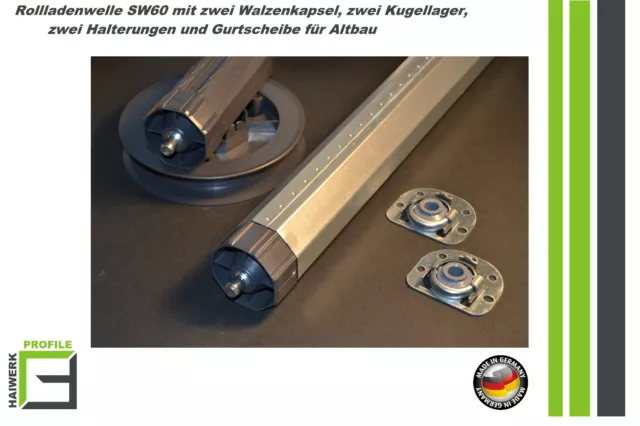 5,90€/1m) Achtkant Stahlwelle SW40 1,0m Rollladen Welle Ø 40mm / 0