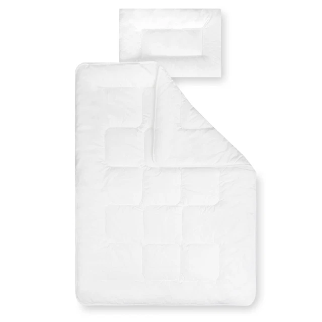 Julius Zöllner Kindersteppbett Set Basic Decke Kissen 100x135 + 40x60cm SEHR GUT