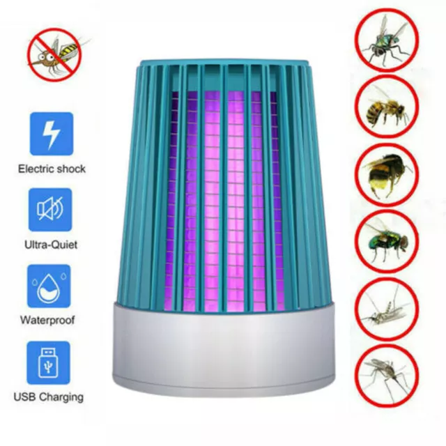 Moskito Killer Insektenvernichter USB Elektrisch LED Lampe Mückenfalle Licht DHL