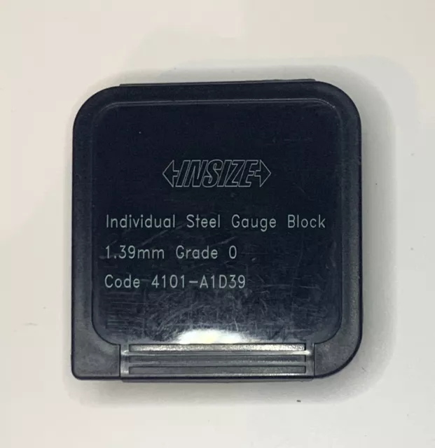 INSIZE 4101-A1D39 Individual Steel Gage Block, Grade 0