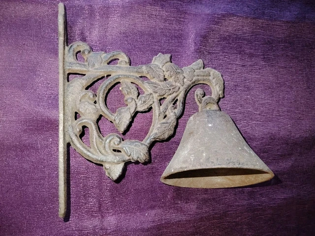 Cloche De Porte Berger Allemand - Sonnette Décorative Vintage En Fonte/Résine Pour Extérieur, Ferme, Entrée