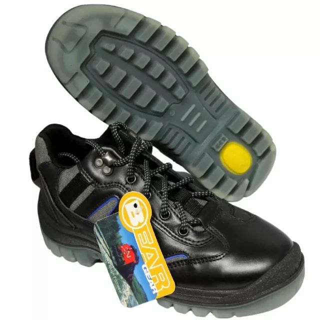 Hombre Zapatilla Agarre Extra Zapato Trabajo Alto Cómodo Negro Talla UK6 EUR39