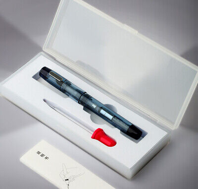 MAJOHN C3 Transparent EyeDropper Filling Fountain Pen F/EF Nib Original Box