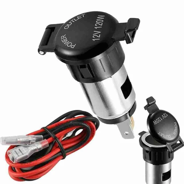 12V Car Cigarette Lighter Splitter Power Adapter Waterproof Plug Outlet Socket×1