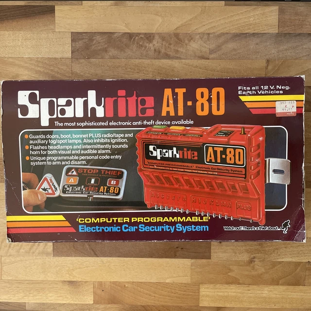 SPARKRITE AT80 ELECTRONIC Car Security System Anti Theft Vintage Retro