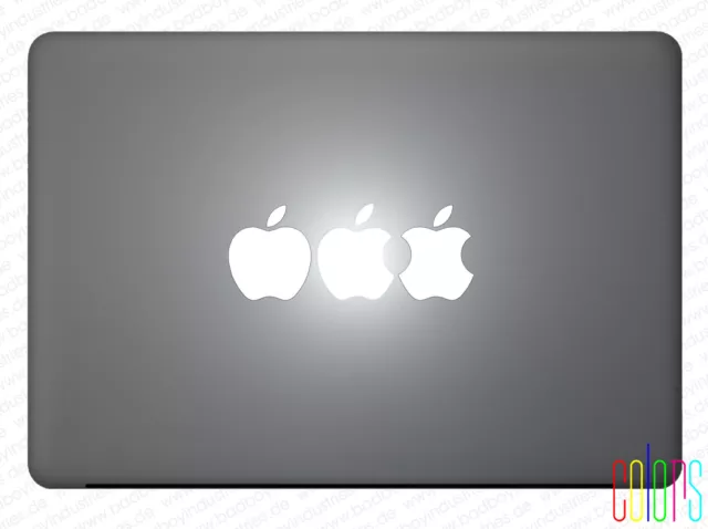 Apfel angebissen für Apple Macbook 13" 15" Pro Air Sticker Aufkleber Skin